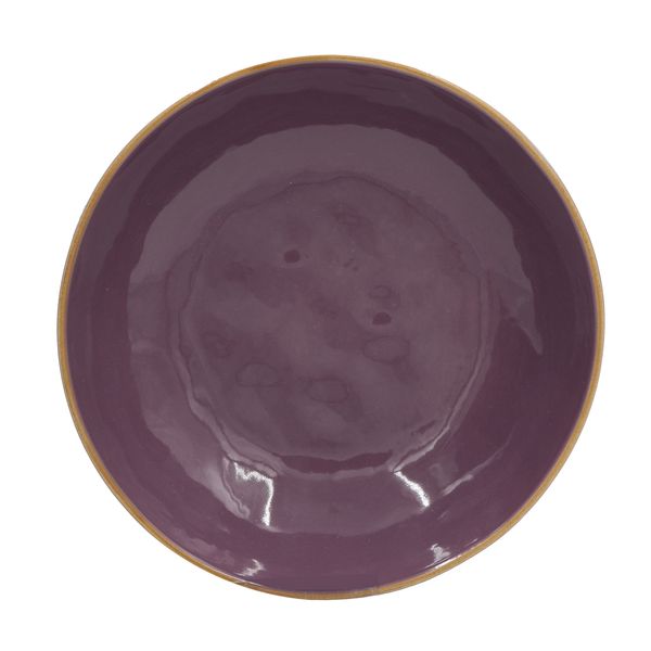 Assiette creuse Concerto aubergine D21cm
